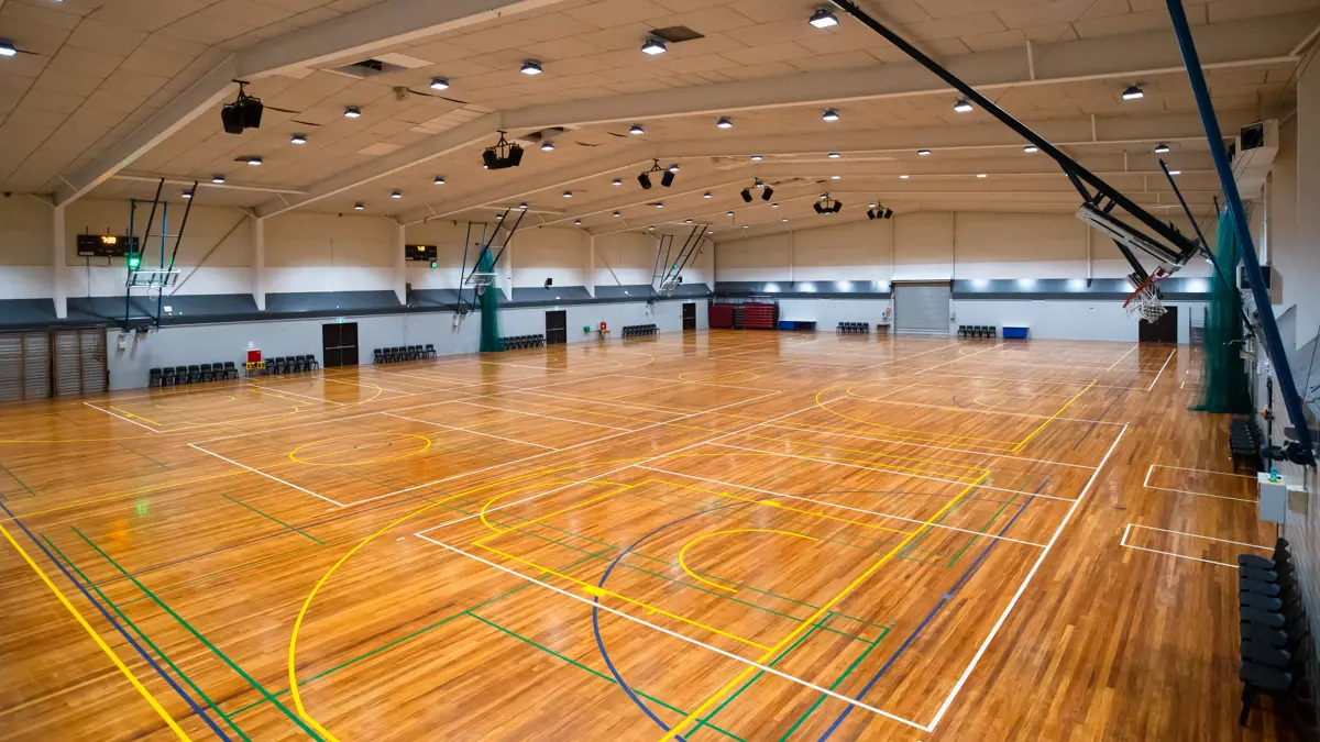 The Pioneer sport court.